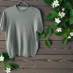 Zara  Olive Gray Men’s Short Sleeve Tee